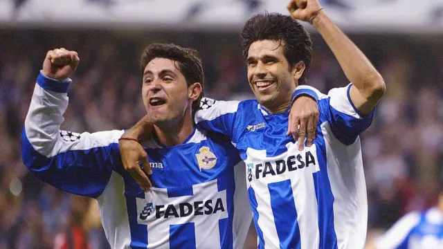 Juan Valerón celebra.