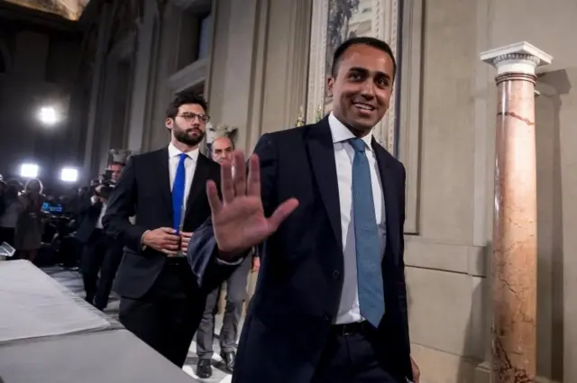 5 Yıldız Hareketi (M5S) siyasi lideri Luigi Di Maio