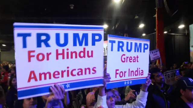 डोनल्ड ट्रंप के समर्थन में रैली