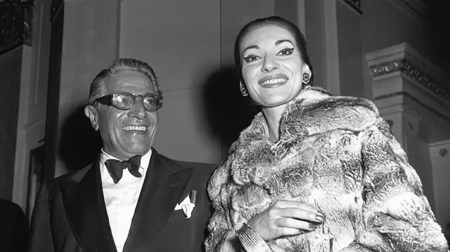 Aristóteles Onassis y María Callas. 