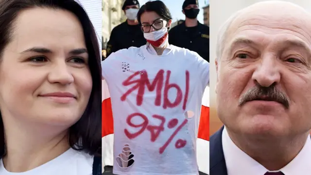 Тихановская и Лукашенко