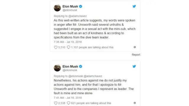 "Saya yang bersalah dan hanya saya sendiri," Musk menegaskan.