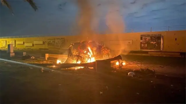 ဘဂ္ဂဒက်လေဆိပ်က အထွက်မှာ ယာဥ်တန်းကို မစ်ဇိုင်းဒုံးကျည်နဲ့တိုက်ခိုက်လုပ်ကြံခဲ့