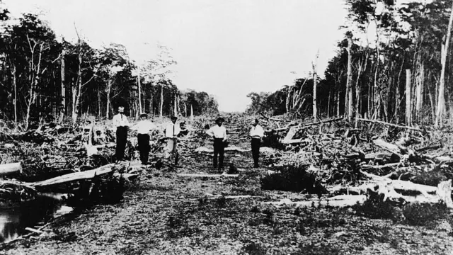 Foto de arquivo que mostra a construção de Miami Beach.