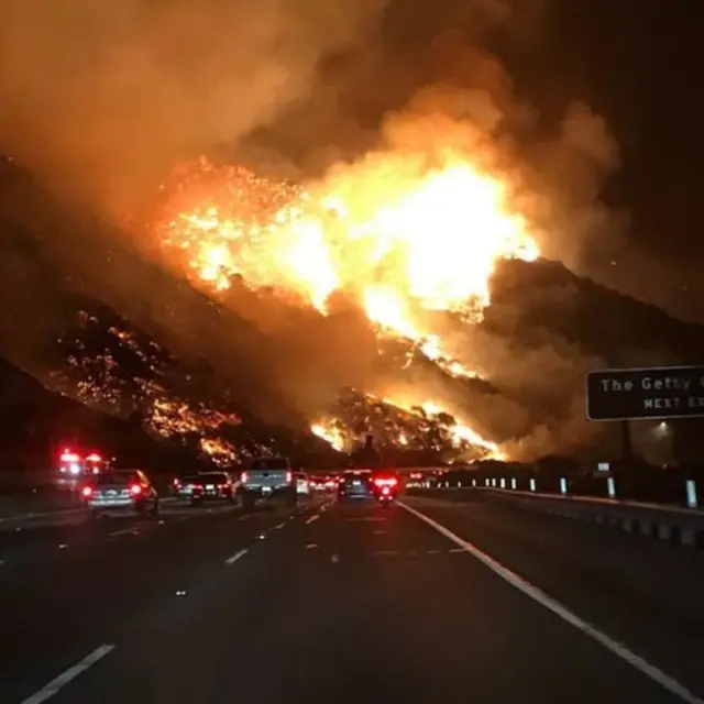 Fire at California