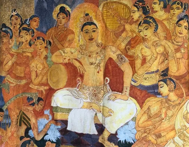 බෞද්ධ සිතුවම් අඳින මුස්ලිම් යුවතිය