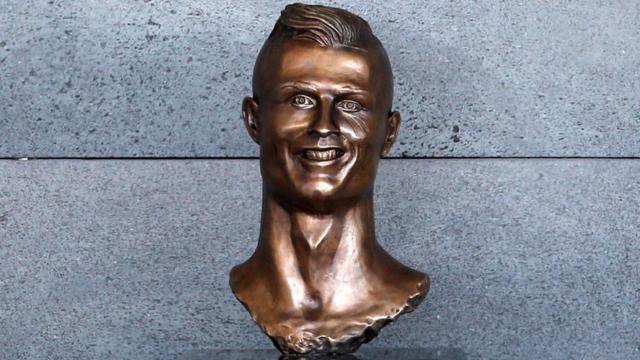 Cristiano Ronaldo's New Bronze Bust Is Turning Heads : The Two-Way : NPR
