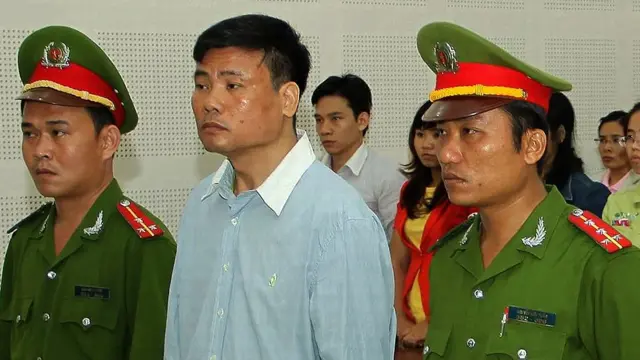 Ông Trương Duy Nhất ra tòa hồi tháng 3/2014, khi đó ông bị kết án 2 năm tù vì vi phạm điều 258