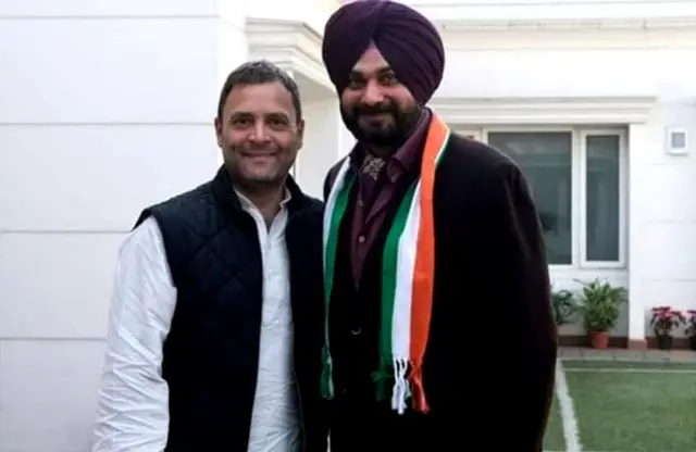 राहुल गांधी के साथ नवजोत सिंह सिद्धू
