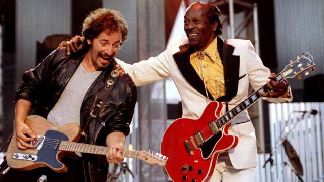 Chuck Berry con Bruce Springsteen
