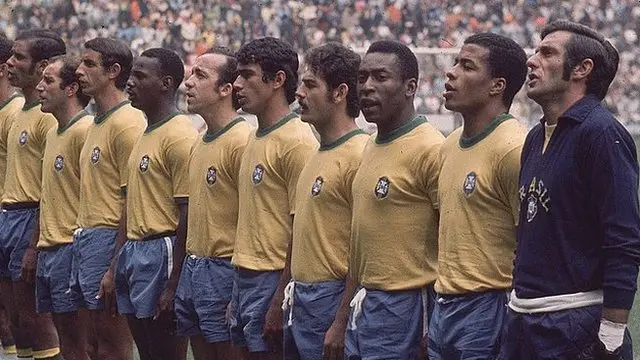 Jogadores alinhados