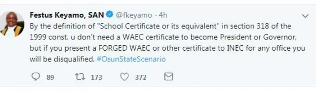 Festus Keyamo tweet