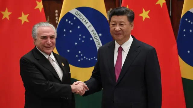 Michel Temer e Xi Jinping