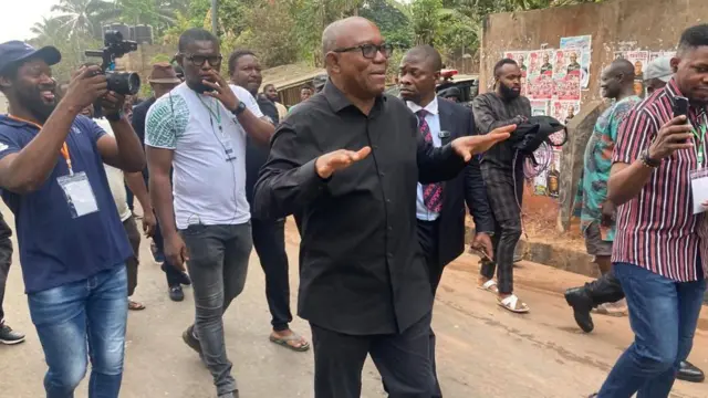 Peter Obi pụtara kelee ndị ntaakụkọ na ndị na-eche ịtụ vootu nh'elekere 7.57am