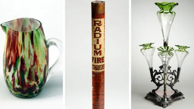 Ваза, вогнегасник та настільна прикраса