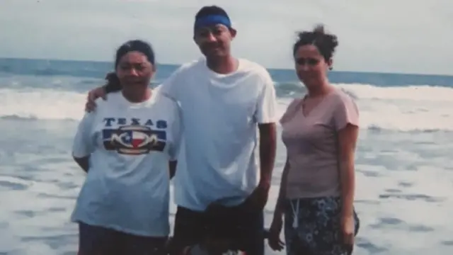 Bertila con su hijo Carlos