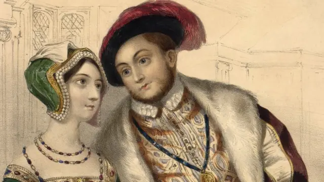 พระเจ้าเฮนรีที่ 8 แห่งอังกฤษ และแอนน์ โบลีน พระมเหสีองค์ที่ 2 ของพระองค์