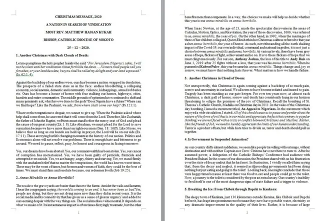 Bishop Kukah to Buhari: Buhari ti fi ìran Nàìjíríà rúbọ fún Árẹ̀wá