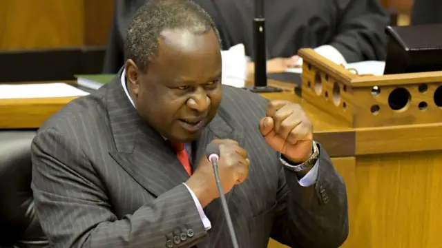 Le ministre sud-africain des Finances Tito Mboweni.