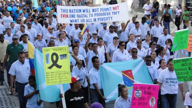Protestas en San Andres