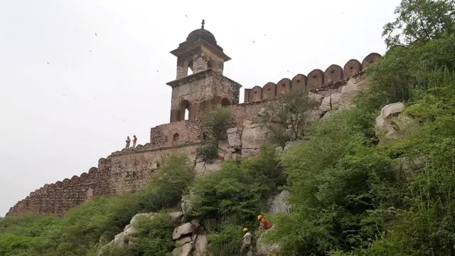 Benteng Amer di Jaipur, India