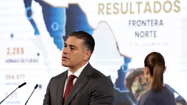 Omar García Harfuch presenta resultados.