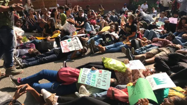 டெல்லி பருவநிலைப் போராட்டம்.