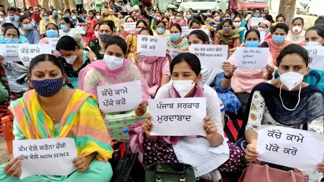 ਚੋਣਾਂ ਨੇੜੇ ਹੋਣ ਕਾਰਨ ਸਰਕਾਰ ਇਹਨਾਂ ਕਾਮਿਆਂ ਨੂੰ ਪੱਕਾ ਕਰ ਕੇ ਆਪਣਾ ਚੋਣਾ ਵਾਅਦਾ ਪੂਰਾ ਕਰਨਾ ਚਾਹੁੰਦੀ ਹੈ।