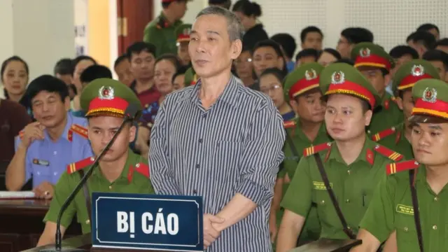 Ông Lê Đình Lượng tại phiên tòa sơ thẩm hôm 16/8