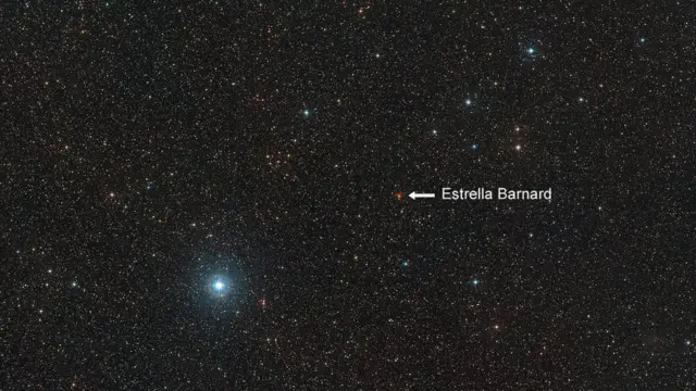 Localización de la estrella Barnard.