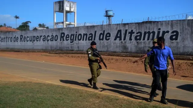 Exterior de prisión brasileña de Altamira.
