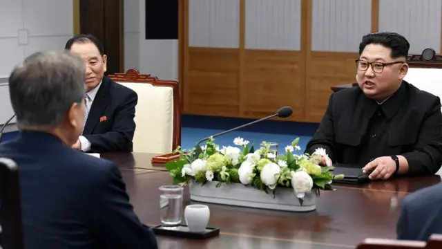 김 위원장은 모두발언 중 '평양냉면'을 언급하기도 했다