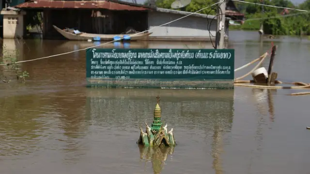พื้นที่ หมู่ 3 ต.บางหลวง อ.บางบาล จ.พระนครศรีอยุธยา น้ำท่วมมาตั้งแต่เดือน ก.ค. ผู้นำชุมชนบอกว่า ได้รับความช่วยเหลือถุงยังชีพเพียง 2 ครั้ง