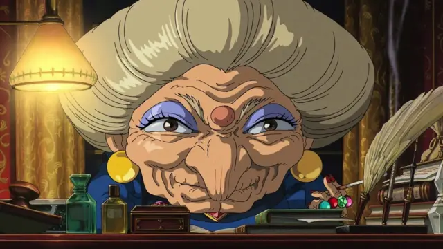 أيقونة أفلام التحريك الياباني هاياو ميازاكي، استخدم شخصية بابا ياغا لتصوير الساحرة مالكة الحمّام العام الذي تزوره الأرواح المتسخة، في فيلمه "المخطوفة" (2001)