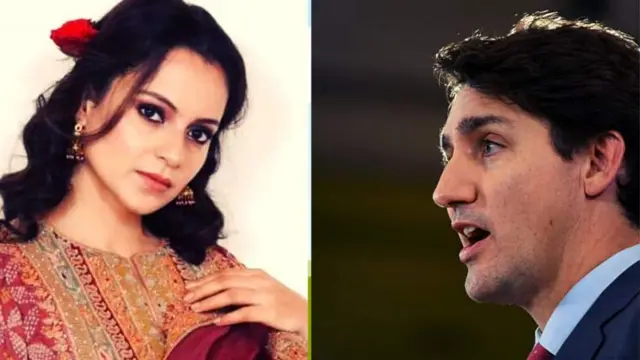 કંગના રનૌત અને જસ્ટિન ટ્રુડો