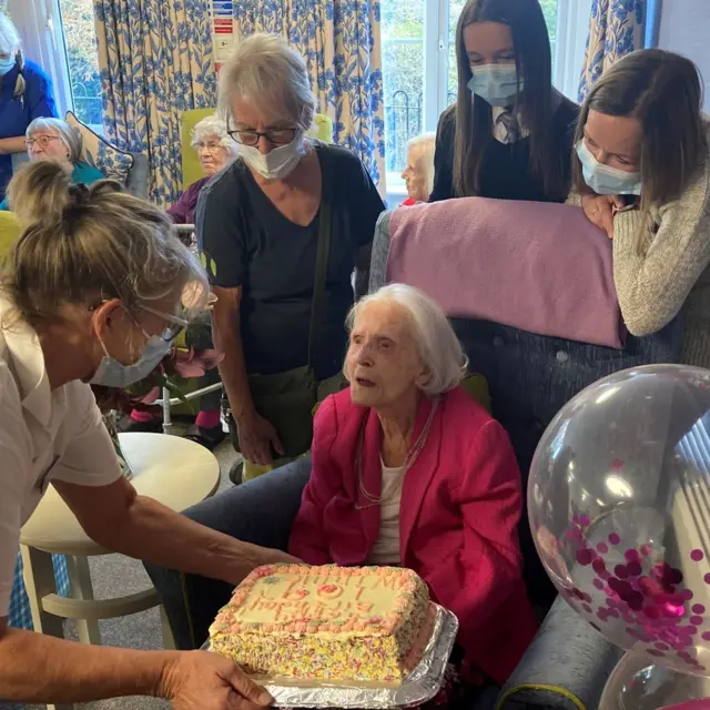 Winifred Parker & family