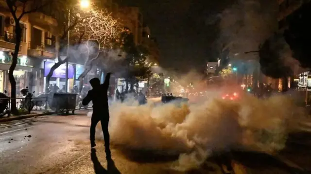 Protestas en Atenas