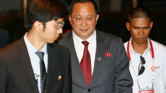 นายรี ยอง โฮ รัฐมนตรีต่างประเทศเกาหลีเหนือ