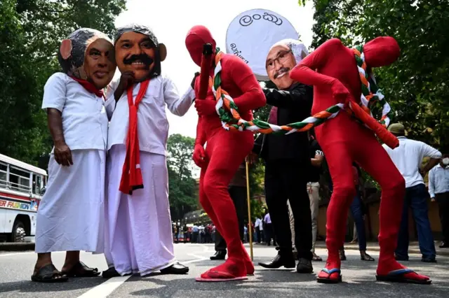 NPP protest in Colombo