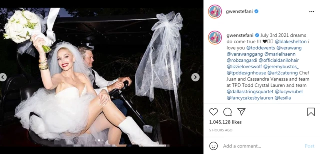 Gwen Stefani, Blake Shelton wedding pictures