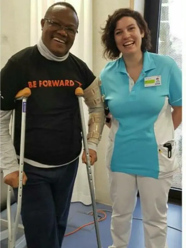 Mbunge wa Singida Mashariki Tundu Lissu akiendelea na mazoezi ya viungo huko nchini Ubelgiji.