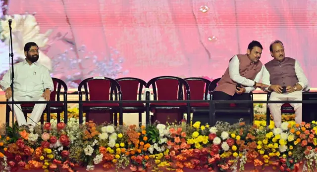 देवेंद्र फडणवीस, एकनाथ शिंदे आणि अजित पवार