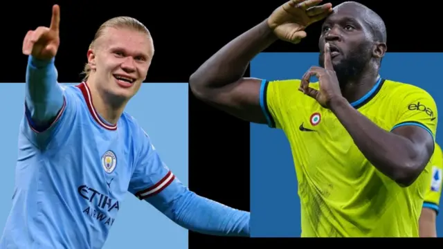 Erling Haaland na Romelu Lukaku