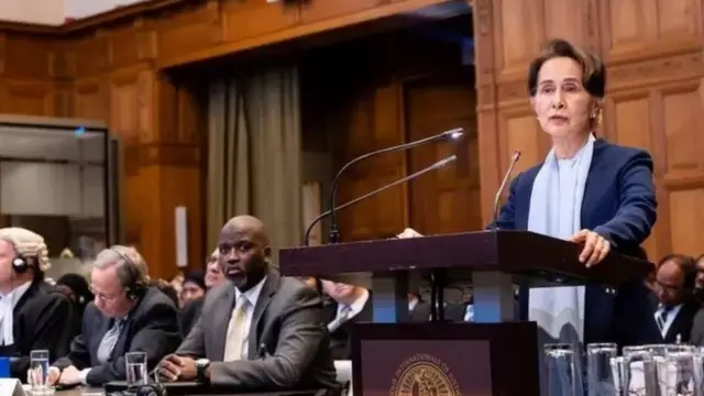 နိုင်ငံတကာ တရားရုံးမှာ မြန်မာဘက်က ချေပခဲ့တဲ့ ဒေါ်အောင်ဆန်းစုကြည်