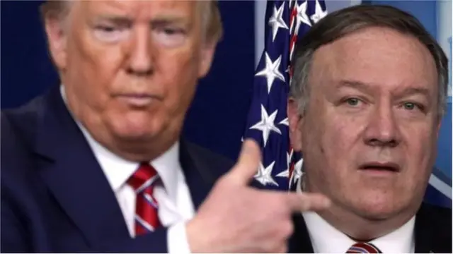 White House say na Secretary Pompeo (R) say make dem sack di inspector general
