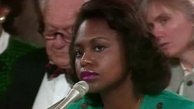 Anita Hill depõe no Congresso americano