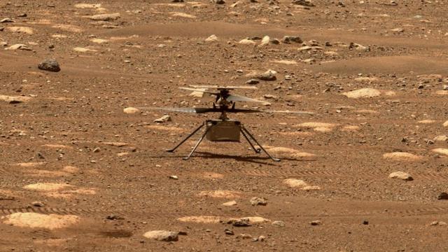 المروحية على سطح المريخ.