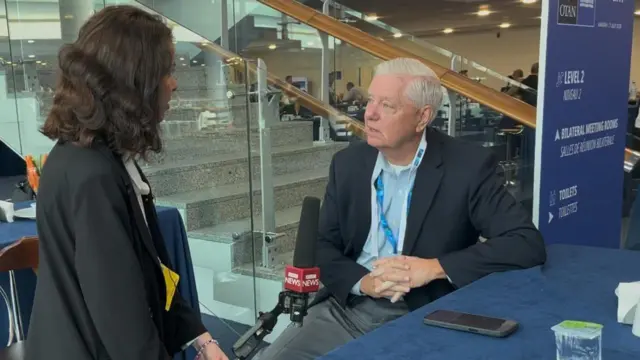 Журналістка BBC News Україна Мирослава Пеца поговорила з сенатором Ліндсі Гремом три дні тому в Анкарі