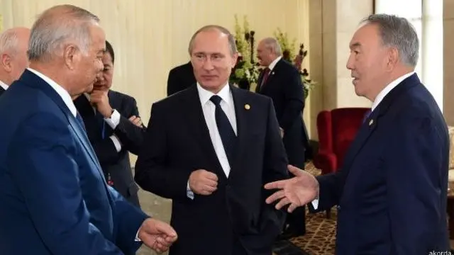 Marhum Islom Karimov, Rossiya Prezidenti Vladimir Putin va Qozog'iston Prezidenti Nursulton Nazarboyev