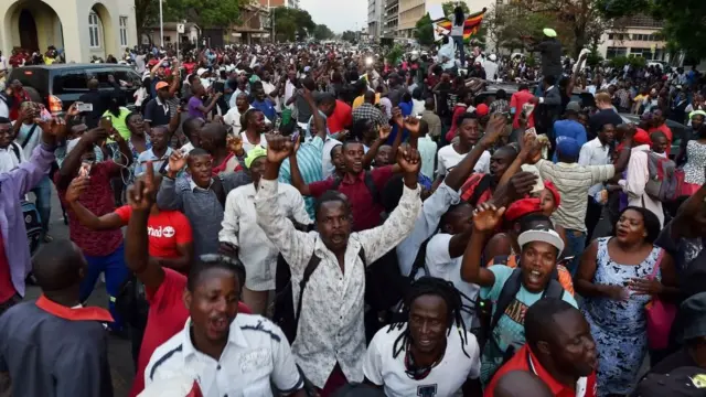 हरारे में जश्न